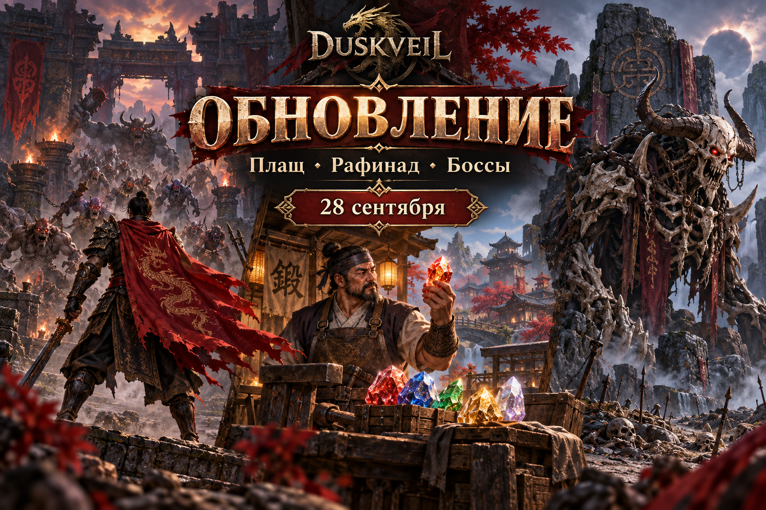Обновление Duskveil: Плащ, рафинад и боссы